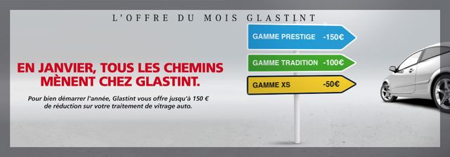 Franchise Glastint offre janvier